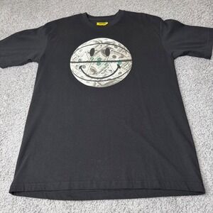 Chinatown Market Smiley Money Basketball T-Shirt Mens Large Black Graphic Tee